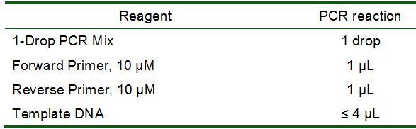 1-Drop PCR Mix, convenient, save time and reliable